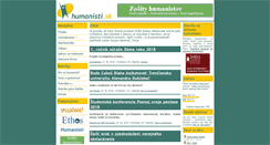 Desktop Screenshot of humanisti.sk